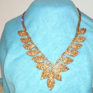 3-8-76 Louisa beautiful rosy rhinestones good condition